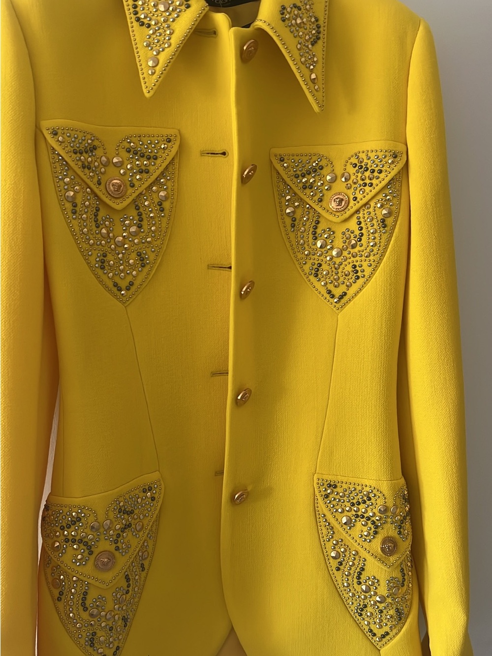 Versace women’s informal jacket responsible lightweight daffodil - Picture 3 of 8